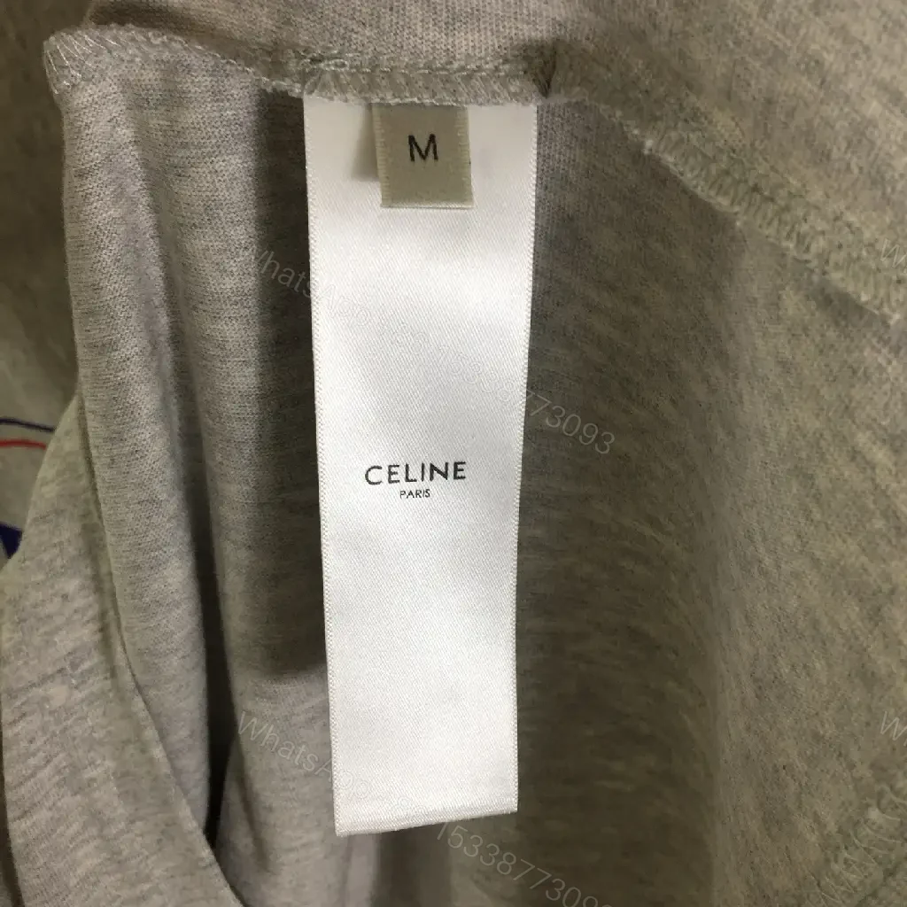 View 7 of Gray Knit Tee with Subtle Logo, Casual Luxe Top