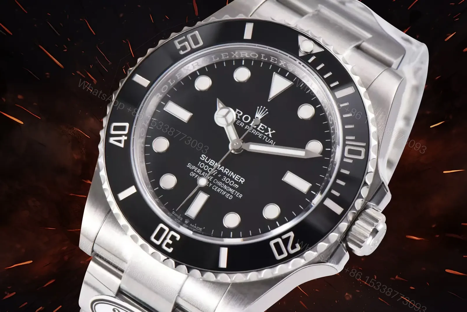 View 2 of Rolex Submariner Black Date Replica 40mm 116610ln-0001