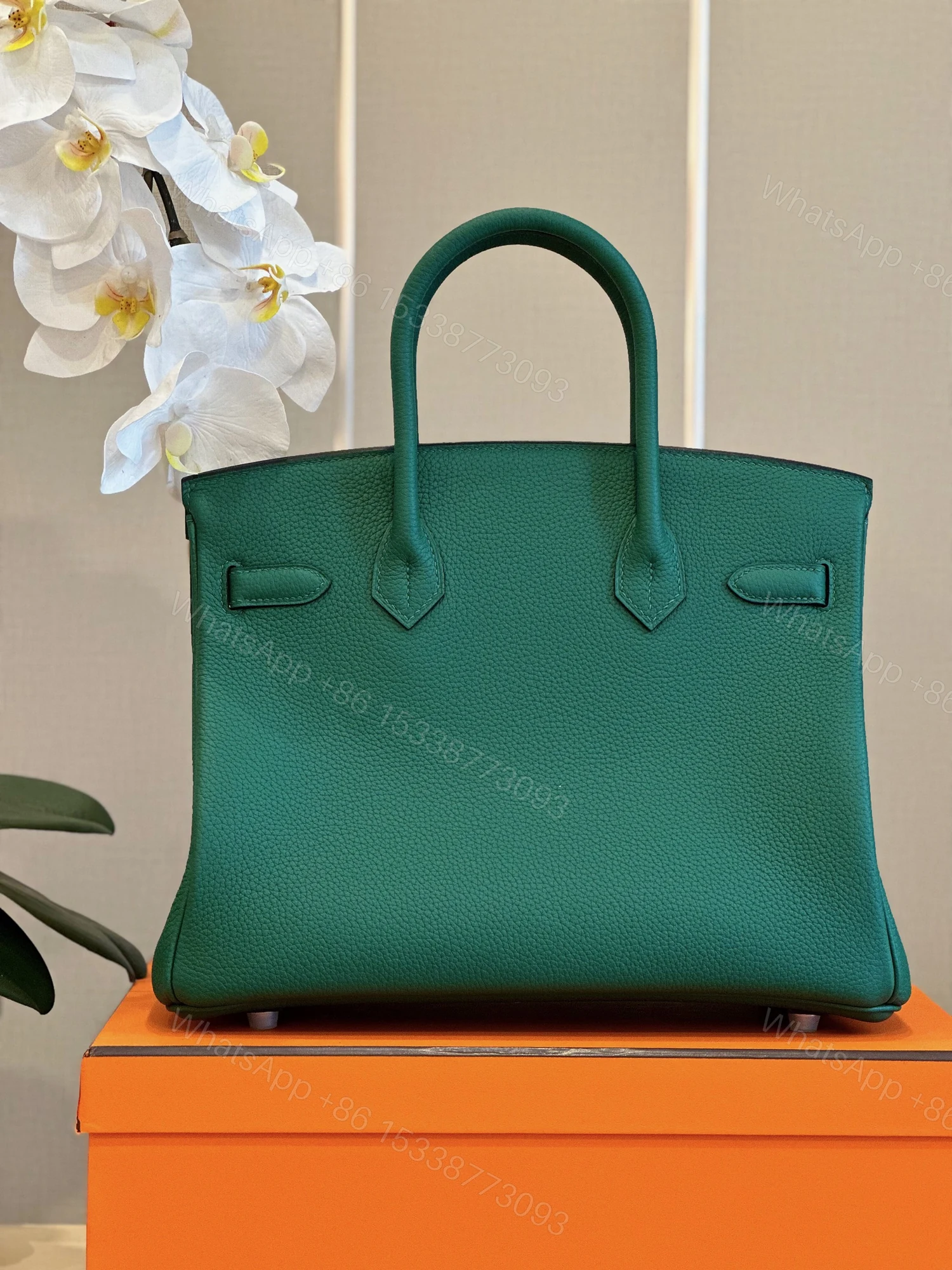 View 6 of Hermes Birkin 30 Dark Green Palladium Hardware