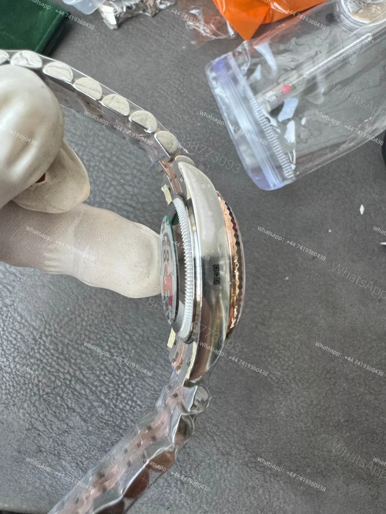 View 10 of Rolex Datejust M278271-0026 1:1 Replica Rose Gold Mother of Pearl Dial Jubilee 31MM 2236 Movement Super Clone Watch