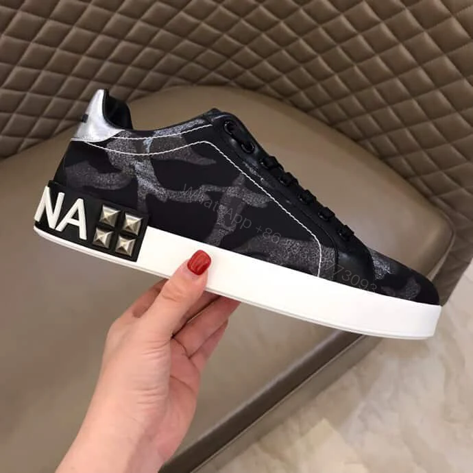 View 2 of DOLCE & GABBANA PRINTED LOW-TOP TRAINERS – DG10