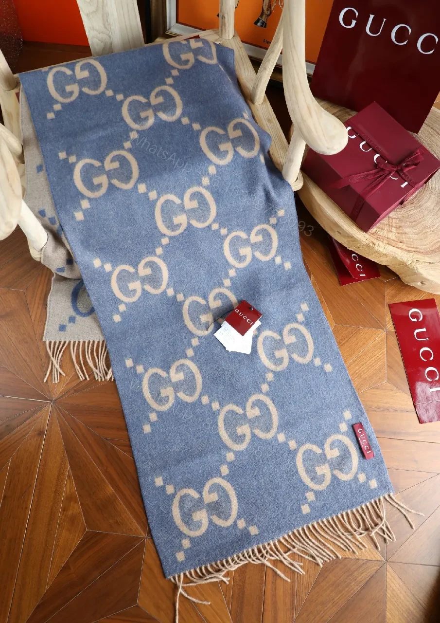 View 4 of Patterned Elegance Soft-Luxe Scarf with Signature Fringe