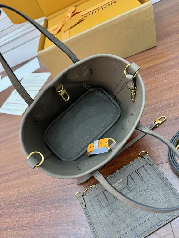 View 9 of Monogram Mini Tote: Luxe LV-Inspired, Gold Accents, Crossbody Ready