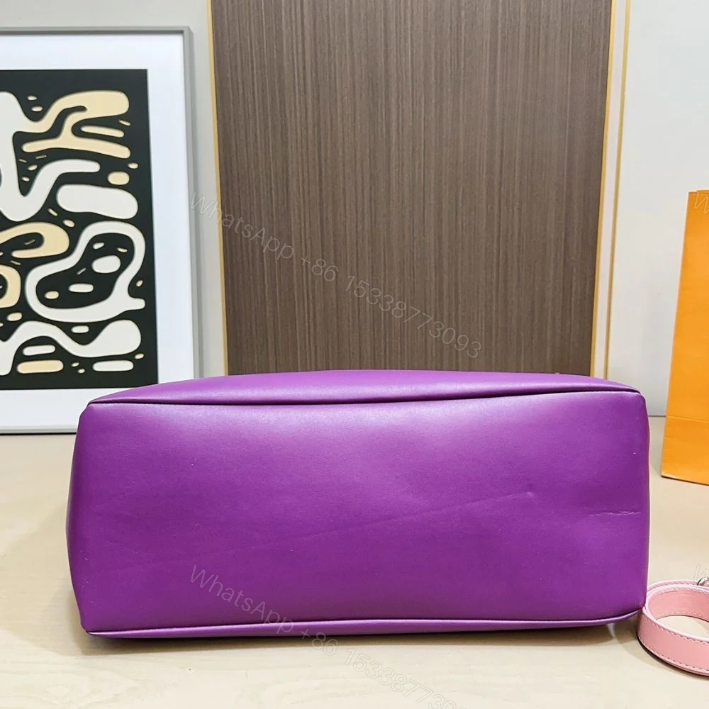 View 9 of Louis Vuitton MM Shopper Tote Bag Violet 41Cm