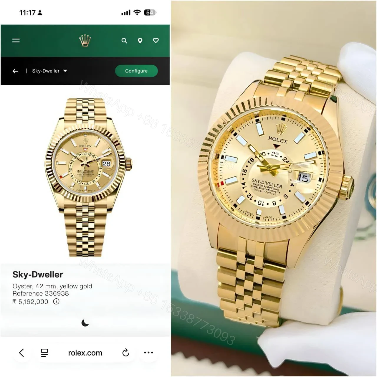 View 2 of Rolex Sky-Dweller 336938