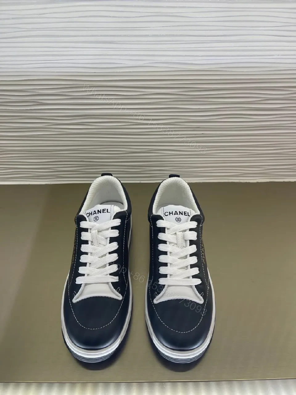 View 5 of Navy Leather Sneaker: Luxe Comfort, Premium Detailing, All-Day Wear