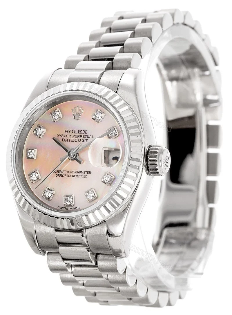 View 2 of Replica Rolex Datejust Mother of Pearl Dial 179179 26 mm