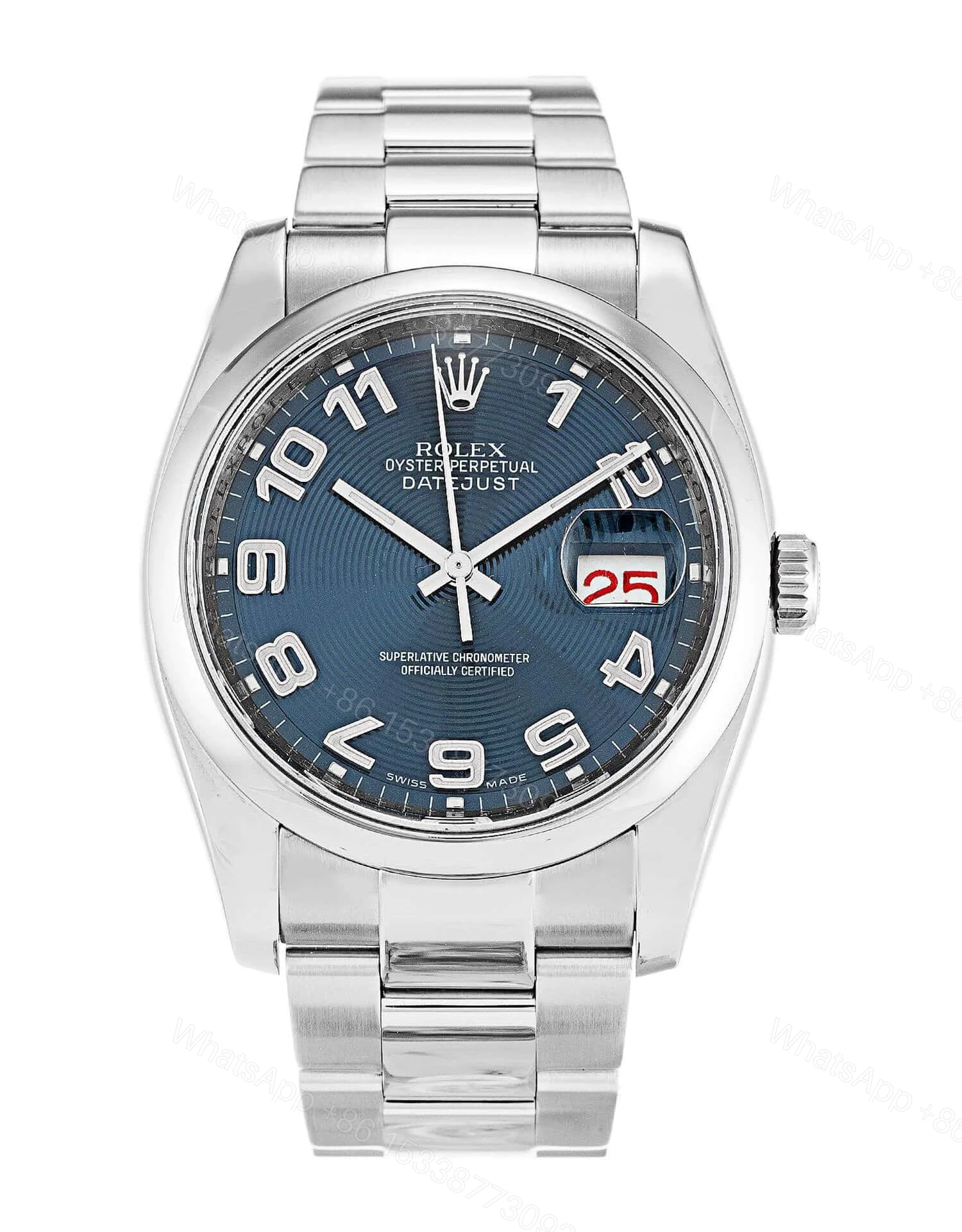ROLEX DATEJUST 116200 36MM BLUE DIAL — view 1