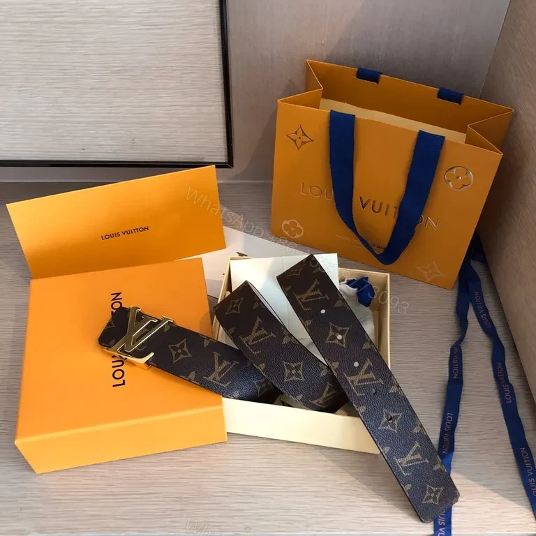 View 8 of Iconic Monogram Belt: LV Gold Buckle, Coated Canvas
