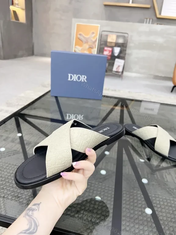 View 2 of Criss-Cross Leather Sandals: Luxe, Comfortable, Dior-Inspired