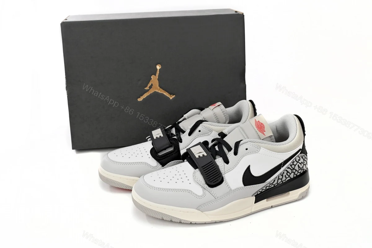 Jordan Legacy 312 Low Tech Grey Fire Red Black CD7069-101 — view 2