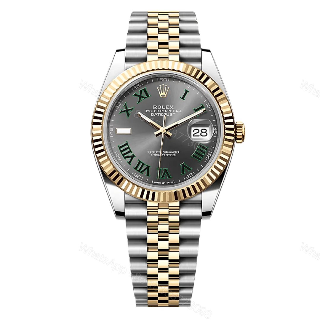 Rolex Datejust Two Tone Wimbledon Replica — view 1