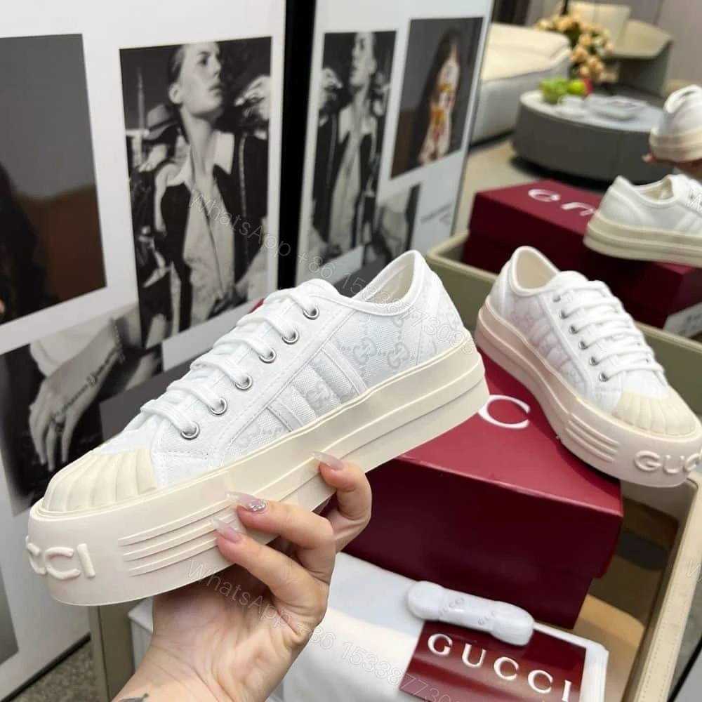 View 6 of GUCCI WOMEN CHUNKY SNEAKER WHITE 816879 FABZZ 9143