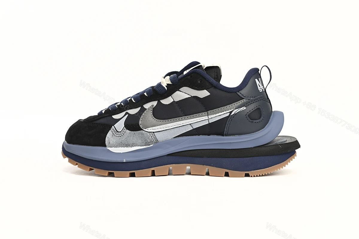 Sacai x Nike VaporWaffle Sesame and Black Blue Silve DD1875-700 — view 2