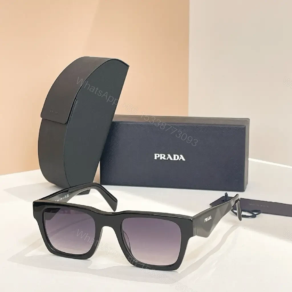 View 5 of Modern Black Acetate Sunglasses with Polarized UV Protection