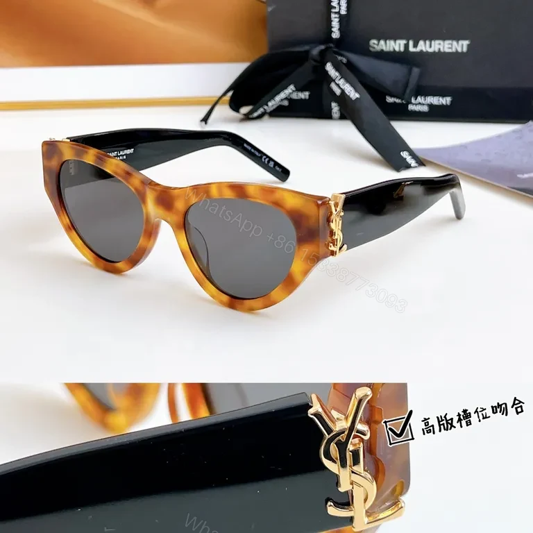 View 3 of Chic Cat-Eye Sunglasses: YSL-Inspired, UV400, Luxury Frame