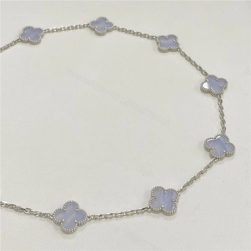View 6 of Van Cleef Arpels 10 motif Necklace Chalcedony VCARD34800