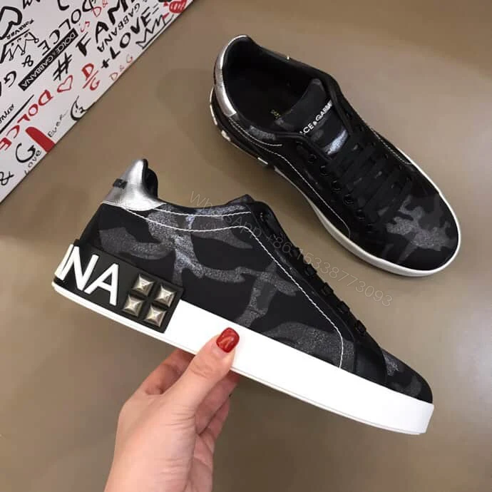 View 4 of DOLCE & GABBANA PRINTED LOW-TOP TRAINERS – DG10