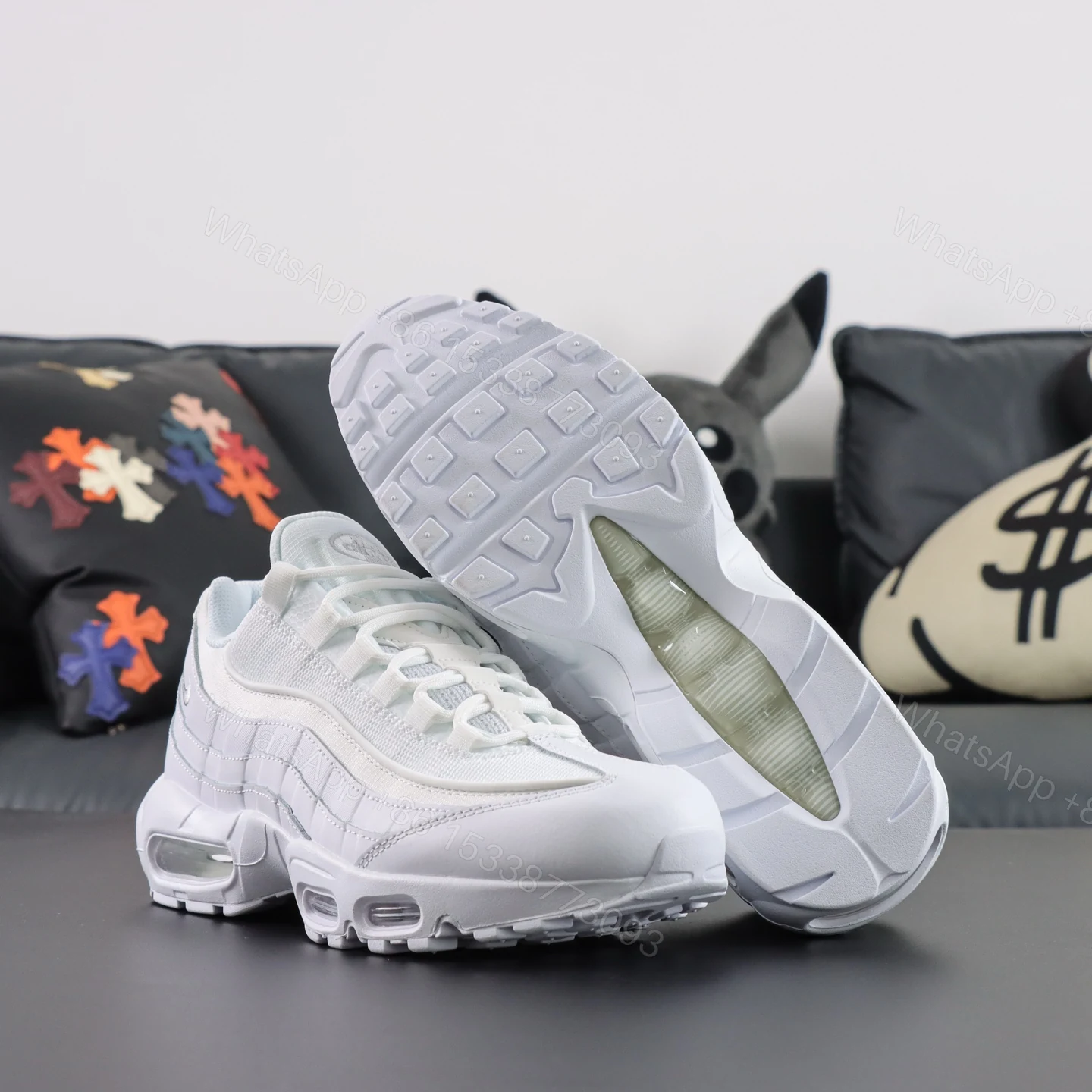 View 3 of Nike Air Max 95 Comme des Garcons White Reps