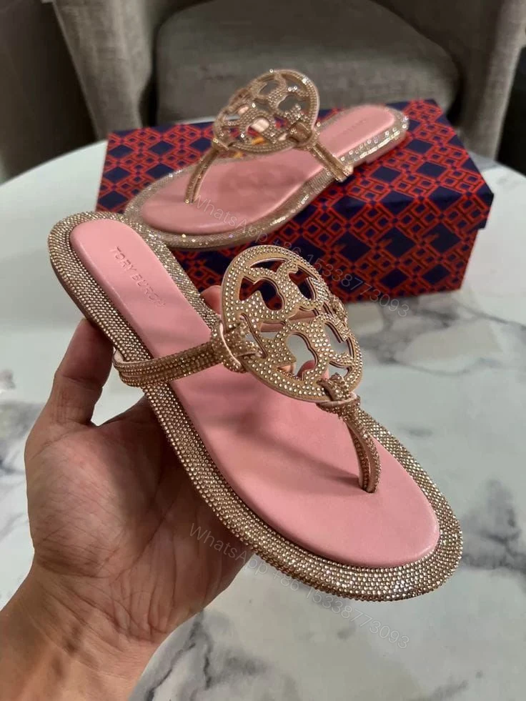 FIRST COPY Tory Burch Swarovski Flats — view 1