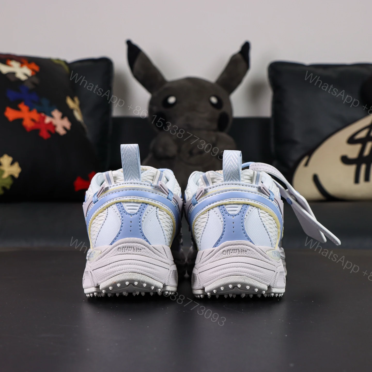View 7 of Off White Be Right Back Light Blue Grey