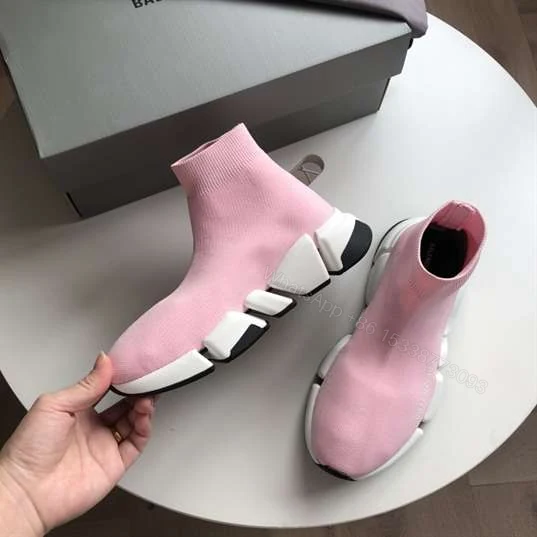 View 9 of BALENCIAGA SPEED 2.0 SNEAKER IN PINK- BB146