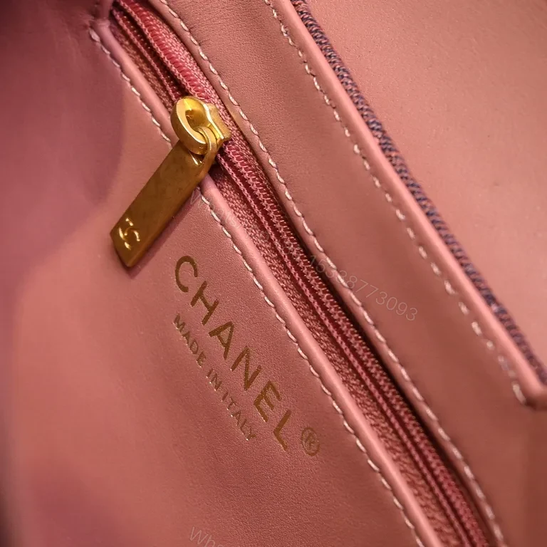 View 7 of Chanel-Inspired Velvet Rosewood Quilted Mini Bag