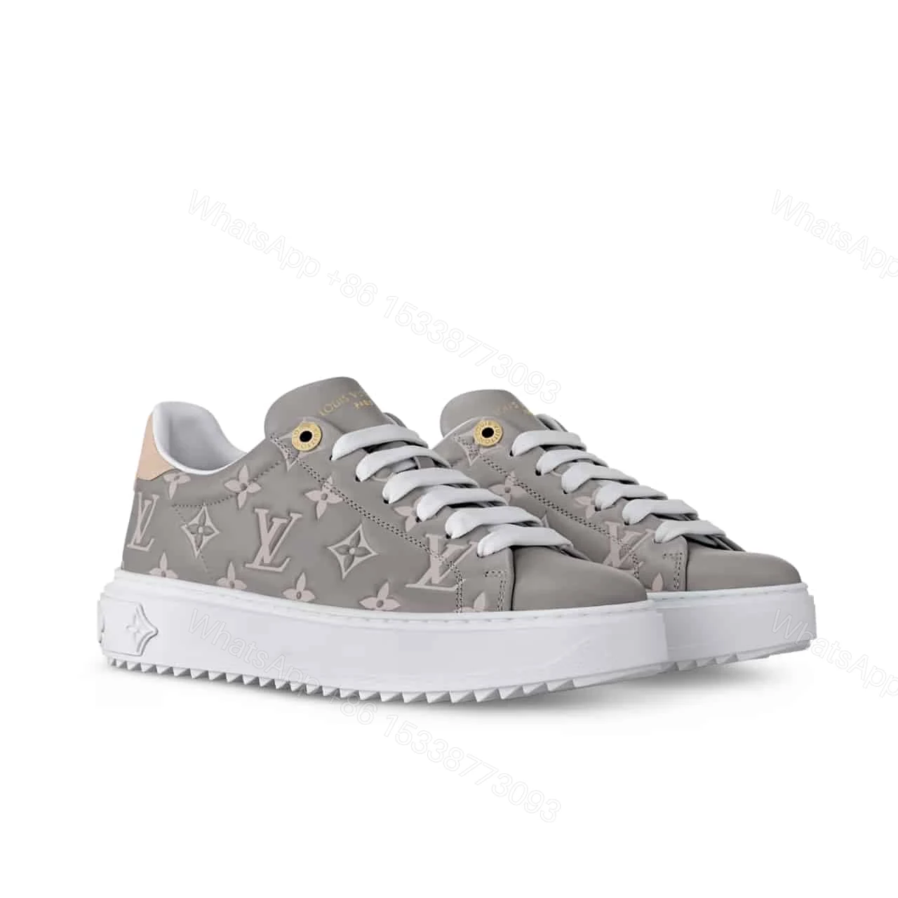 LOUIS VUITTON TIME OUT SNEAKER GREY 1AGUVW — view 1