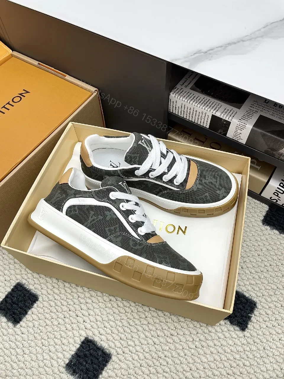 View 11 of Embossed Monogram Sneaker: Luxury Comfort, Durable Style
