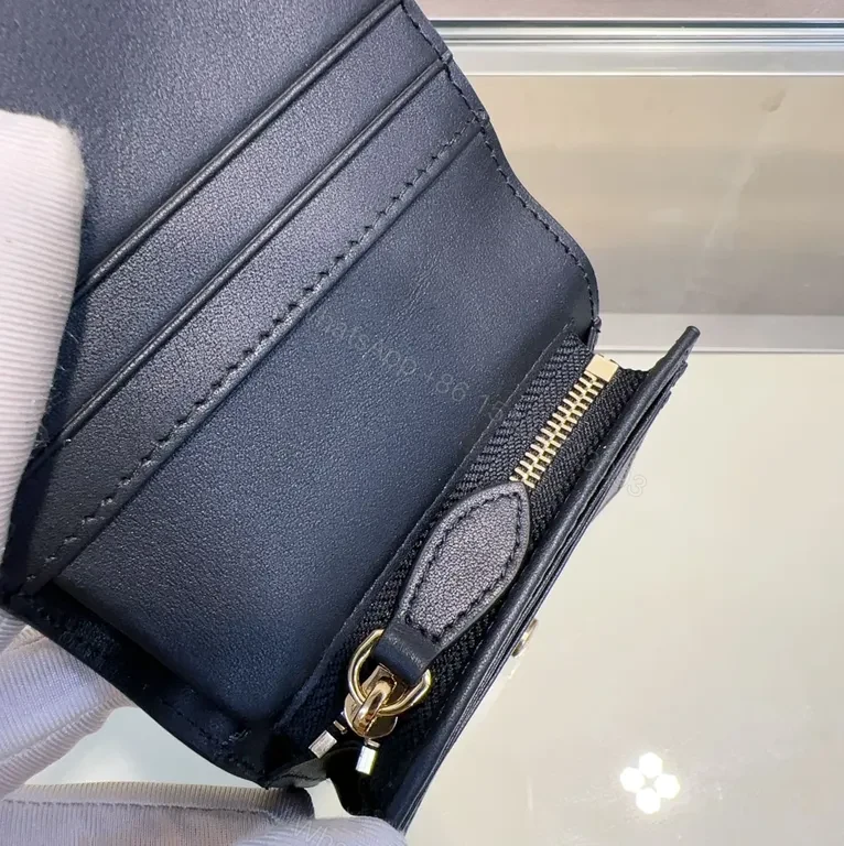 View 3 of Iconic Burberry Check Leather Wallet: Slim, Gold Clasp, Bi-Fold