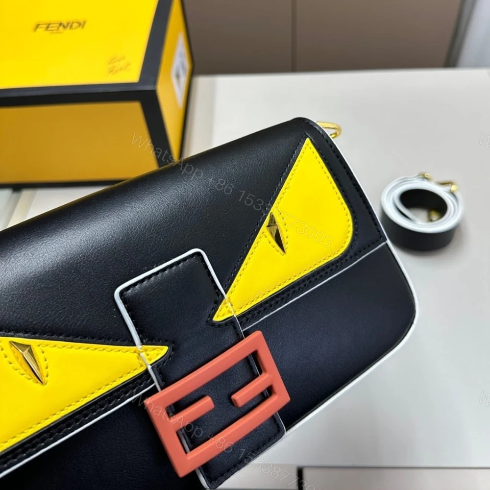 View 5 of FENDI BAGUETTE LUNAR NEW YEAR BAG BLACK 26CM