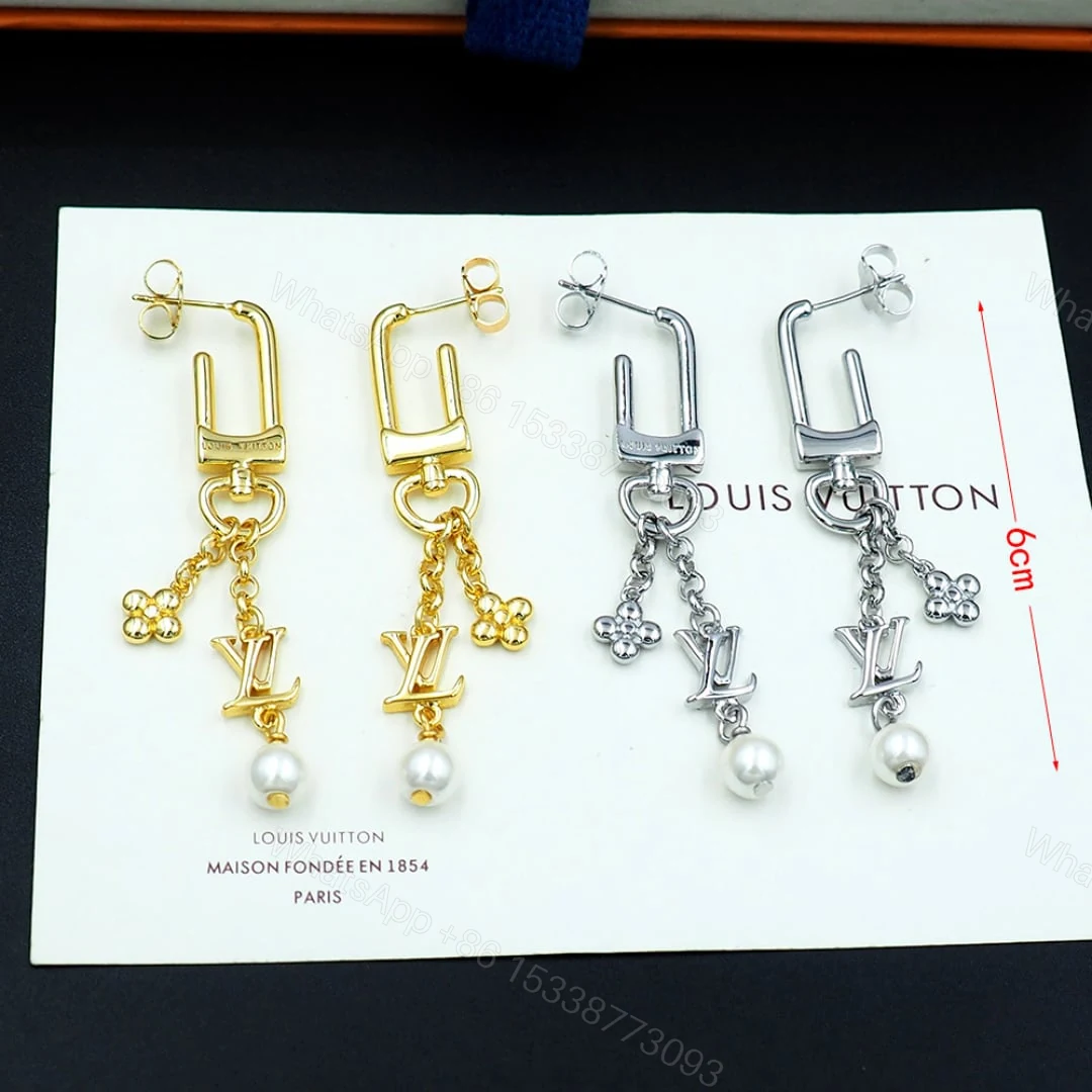 View 7 of LOUIS VUITTON LV ICONIC HOOK EARRINGS SILVER M02674