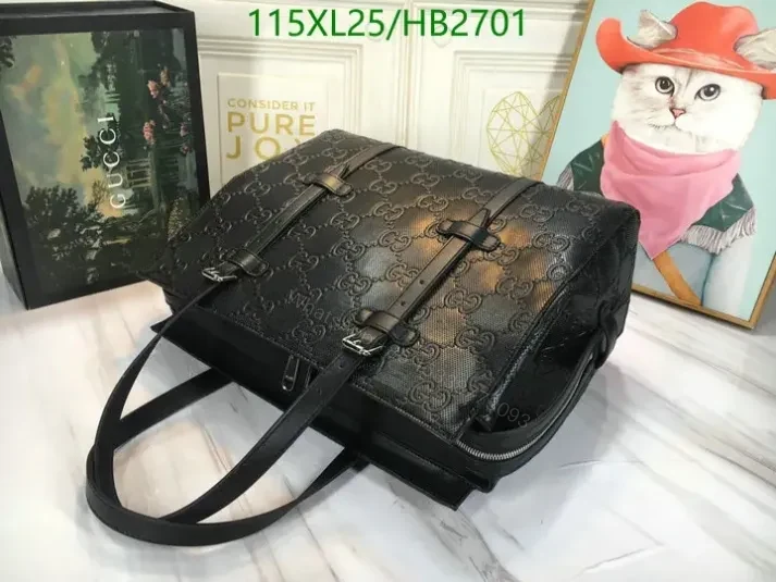 View 3 of Gucci Large Black Tote Bag Replica HB270198 – Luxury AAAA Handbag