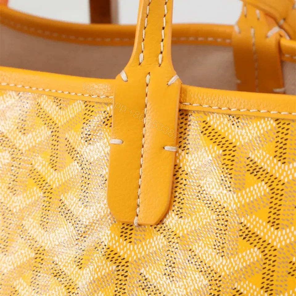 View 7 of 高仿Goyard*STLOUIP7滿印Tote手提袋黃色免檢版小號