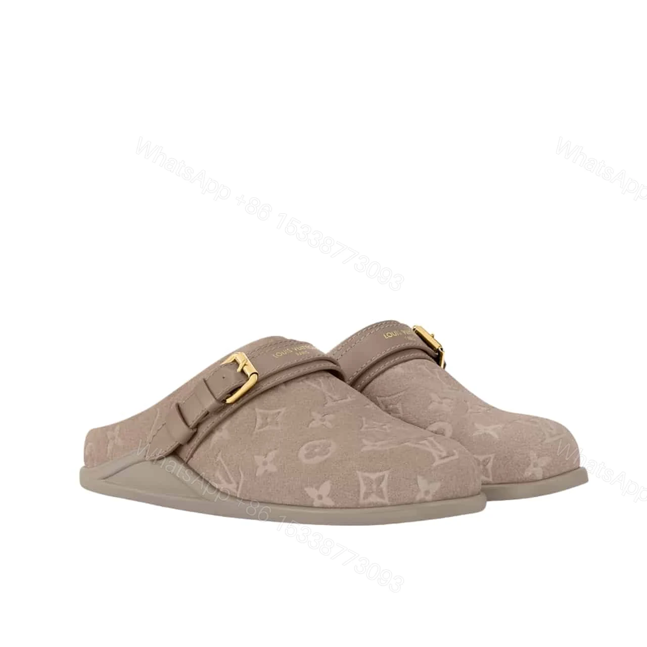 LOUIS VUITTON TO GO FLAT COMFORT CLOG HAZELNUT BROWN 1AHLVS — view 1