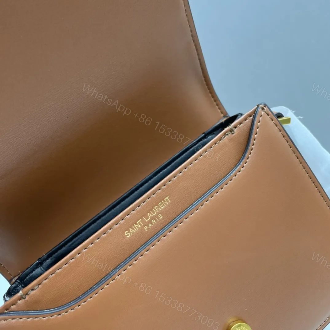 View 7 of Saint Laurent Le 61 Saddle Shoulder Bag in Calfskin