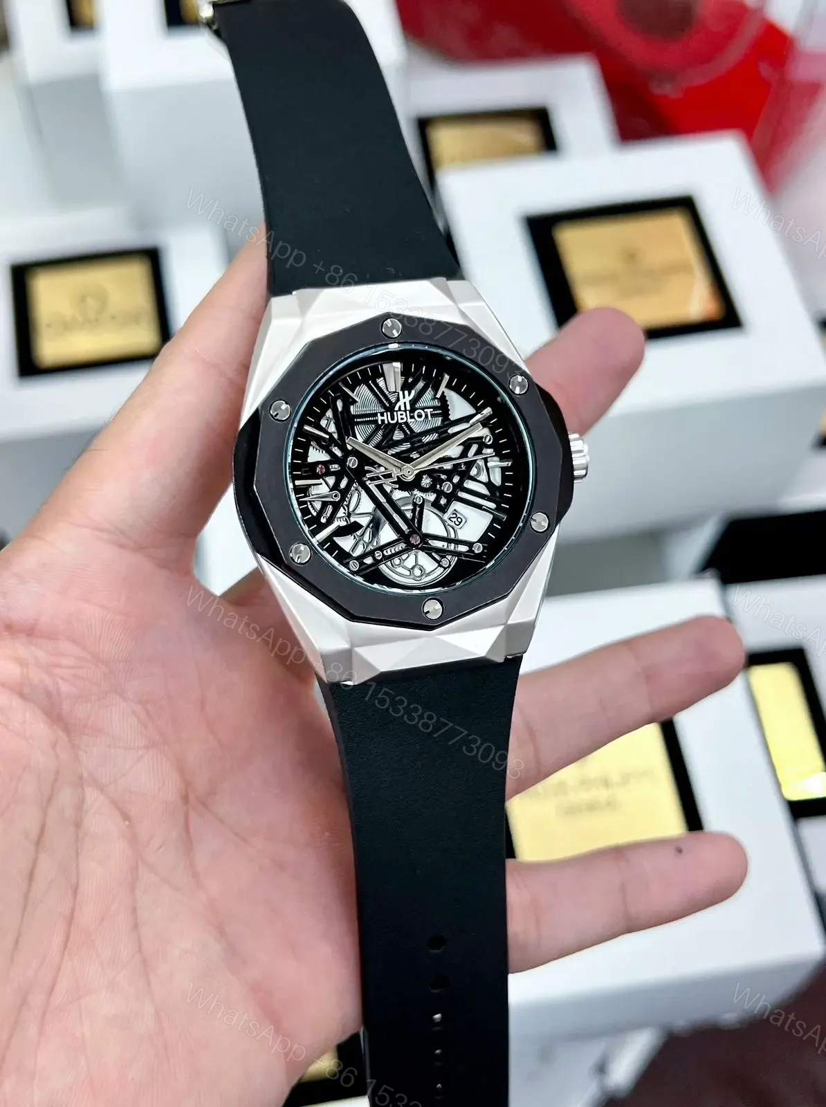 View 2 of Hublot Big Bang Diamond Cut Skeleton Watch