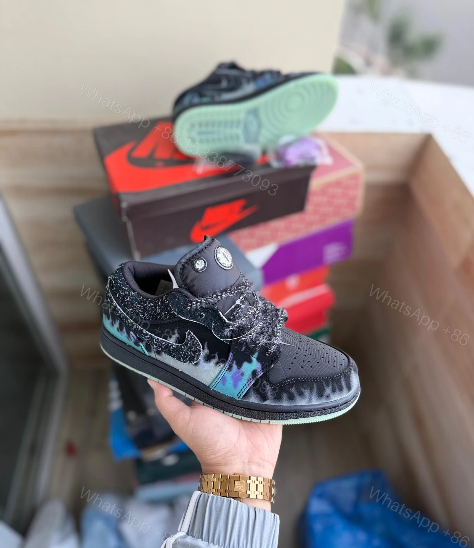 View 6 of BUY AIR JORDANS 1 FIRST COPY HALLOWEEN BLACK CAT MEN’S SNEAKERS