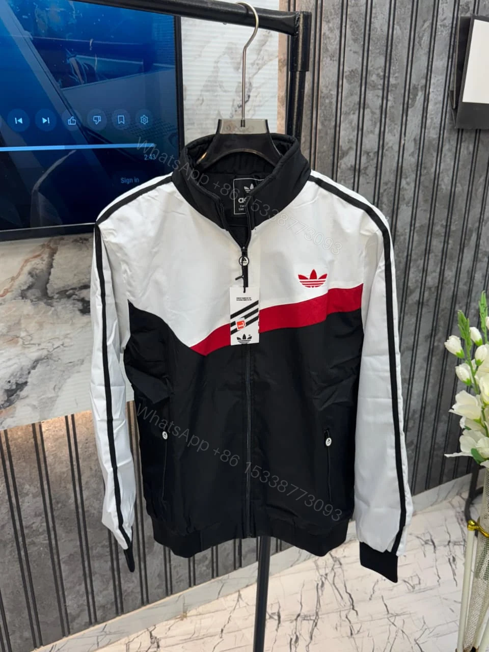 View 4 of FIRST COPY Adidas Imported Very Premium Windbreaker Jacket