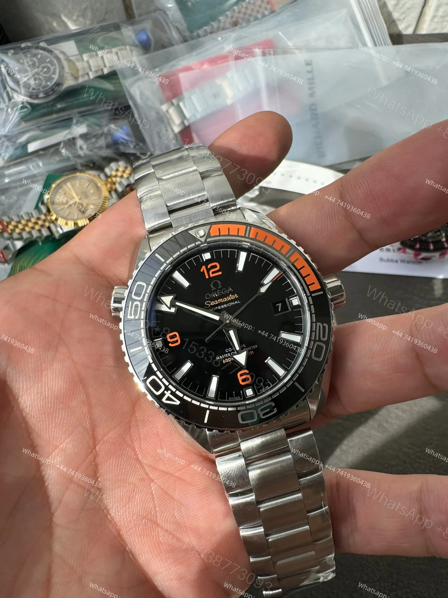 View 5 of Omega Super Clone Seamaster Planet Ocean 600M 215.30.44.21.01.002 43.5mm Black Ceramic Dial Stainless Steel