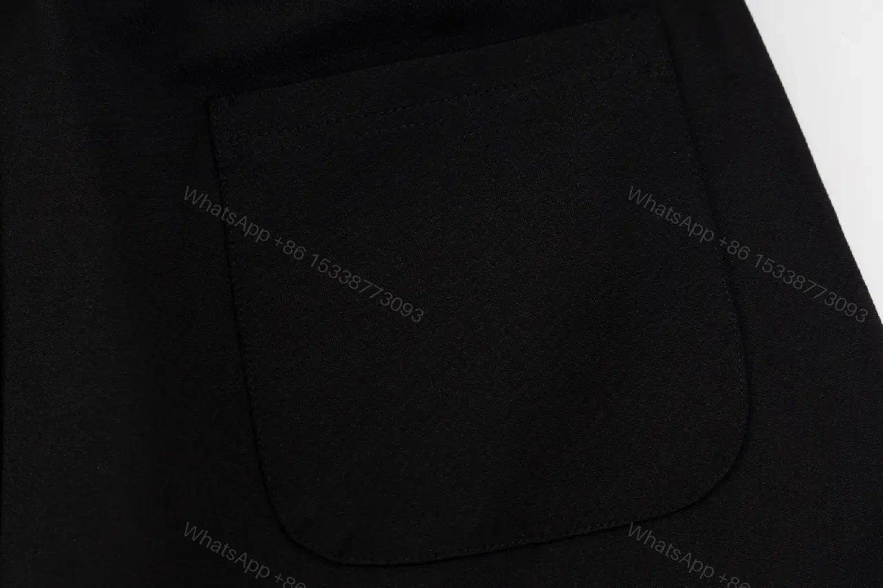 View 3 of Black Drawstring Shorts – Luxury Logo, Modern Casual Style