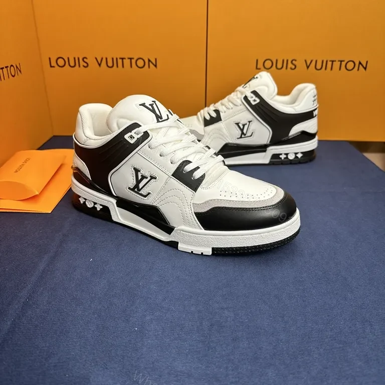 View 9 of Bold LV Contrast-Blocker High-Tops: Luxe Everyday sneakers