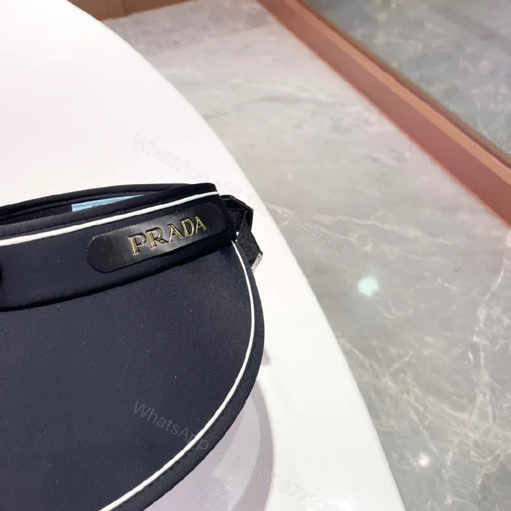 View 3 of Navy Visor Minimal White Piping – Luxe Sport Style Visor