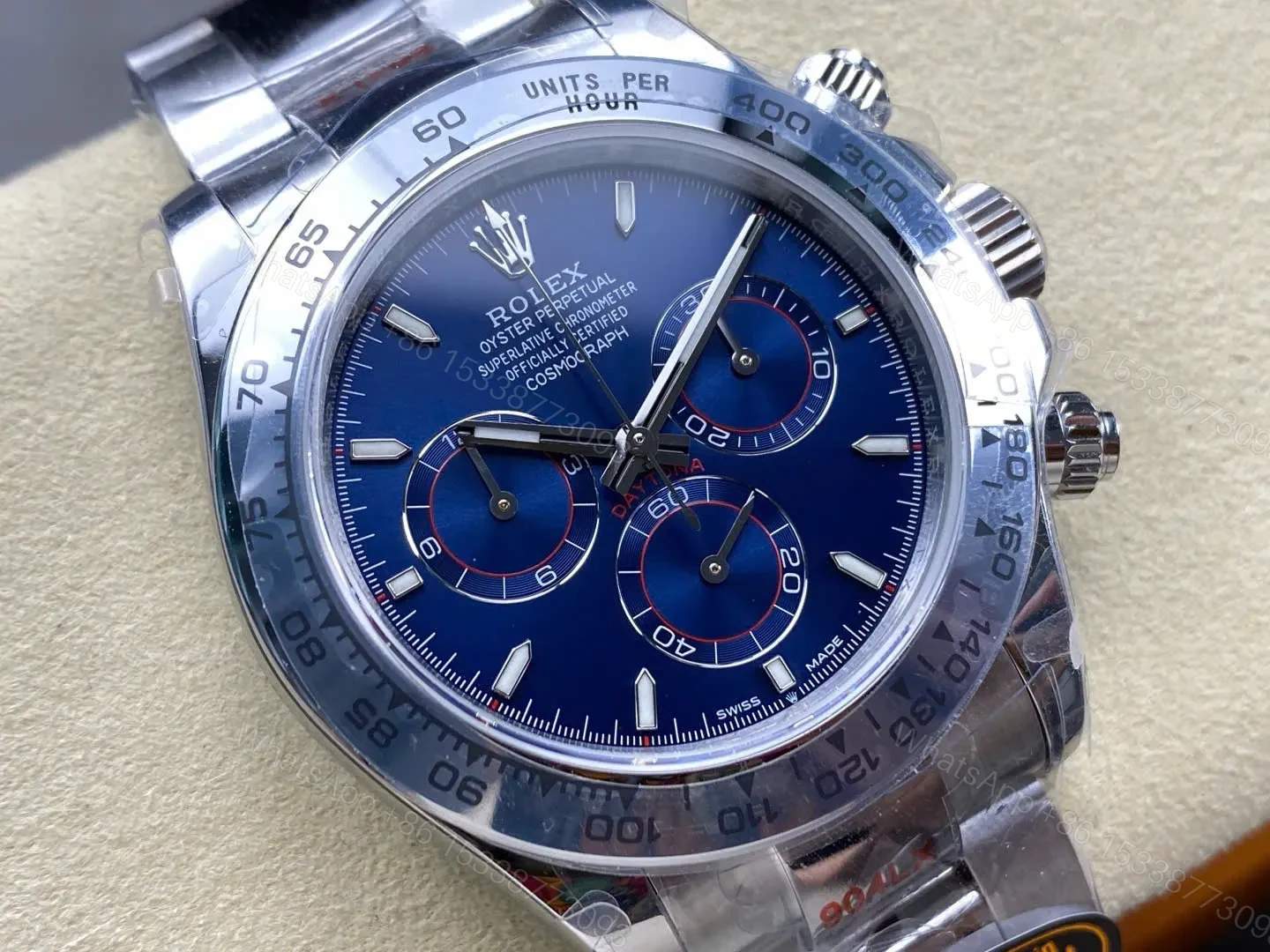 View 8 of Superclone Rolex Daytona 40 mm 126509 Bright Blue Dial