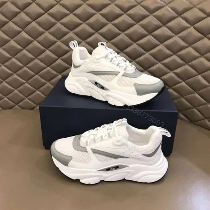 View 2 of B22 SNEAKER TECHNICAL MESH WITH AND CALFSKIN – CD116
