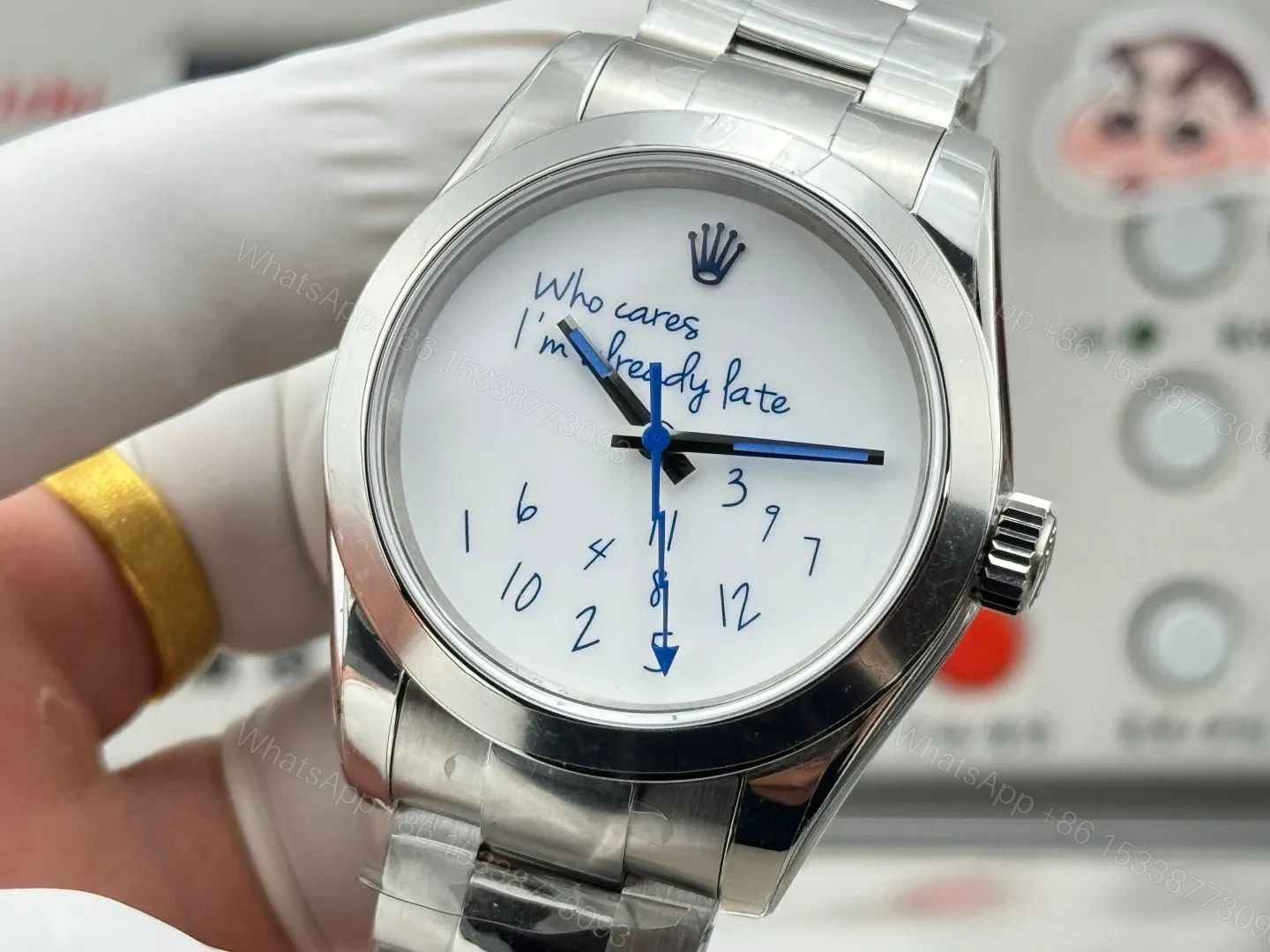 View 5 of Fake Rolex Milgauss Who Cares Best White Dial Oyster Bracelet 40MM RLX-MIL-126300-WHT40-OYS