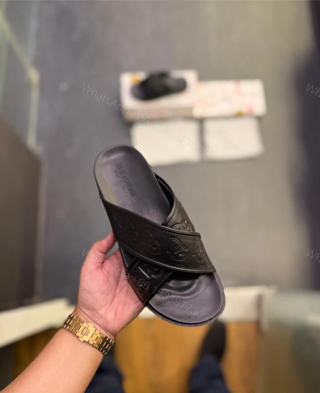 View 2 of FIRST COPY DOLCE GABBANA SLIDES FOR MEN
