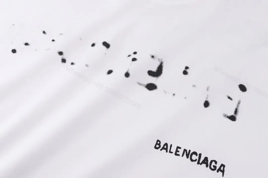 View 4 of Graphic Cotton Crewneck Tee: Modern Minimalist Graphic Detail