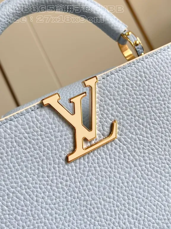 View 3 of Pastel Luxe Leather Satchel â€“ Soft-Grain, LV-Inspired Classic