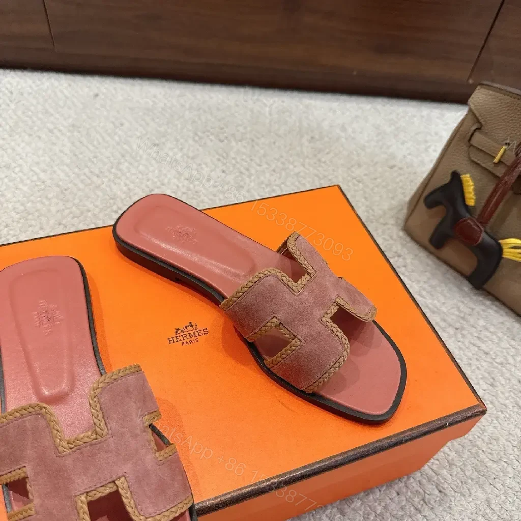 View 6 of Textured Suede-Stride Slide Sandals: Comfort Luxury Footbed
